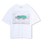 Boys White Logo T-Shirt, 1, hi-res