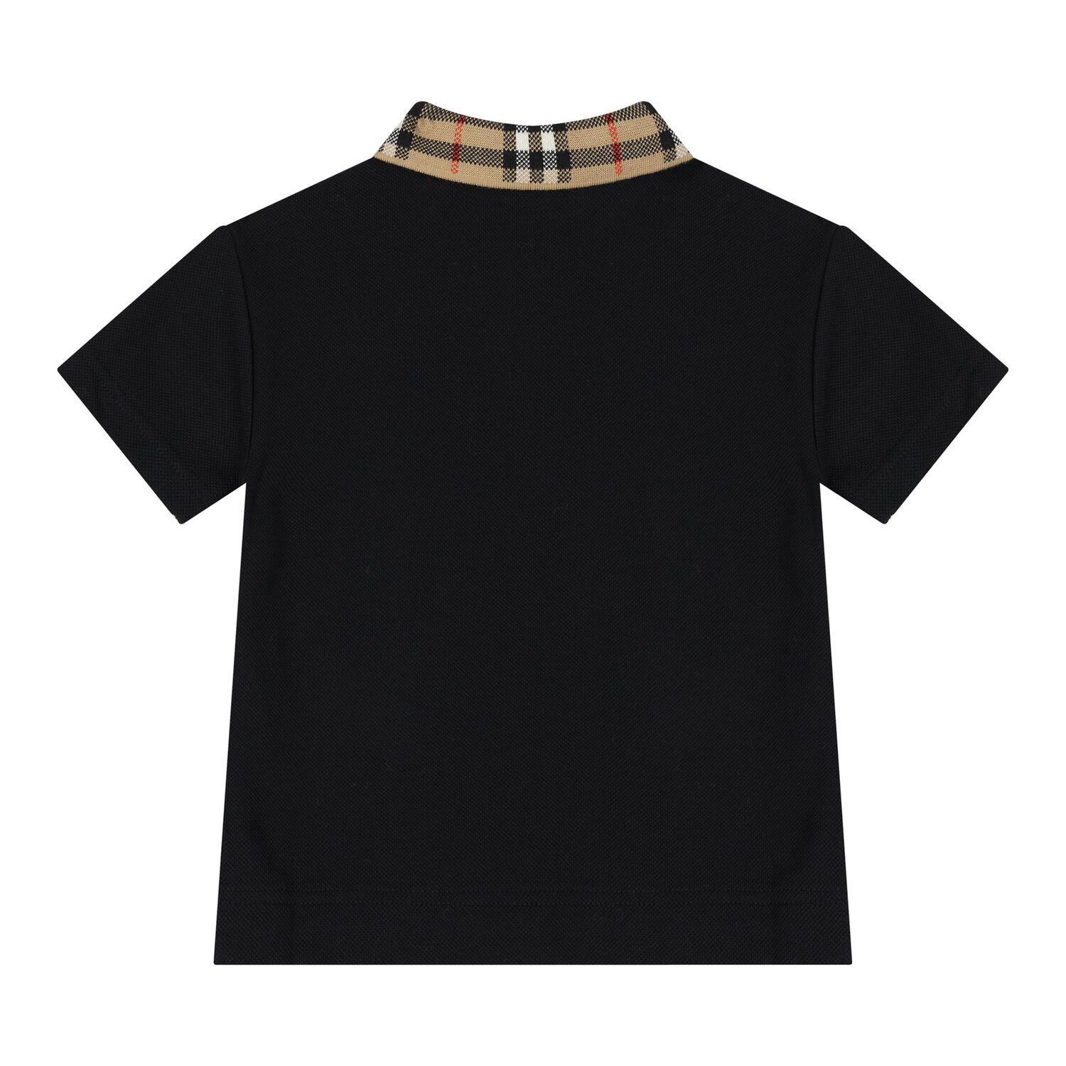 Baby Boys Black Logo Polo Shirt, 1, hi-res