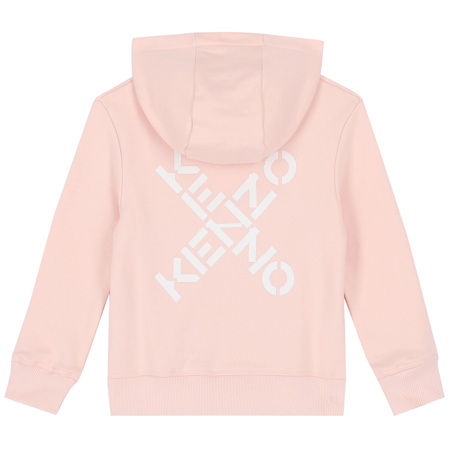 Girls Pink Logo Zip Up Top, 1, hi-res