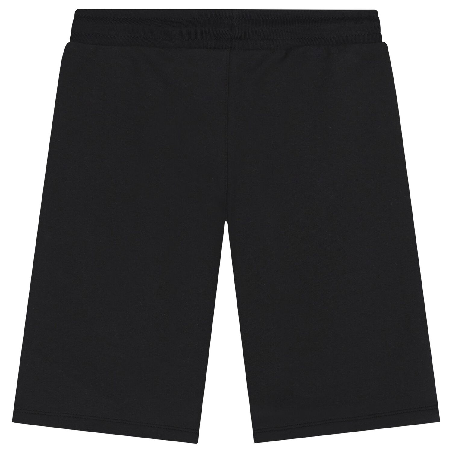 Boys Black Logo Shorts, 1, hi-res