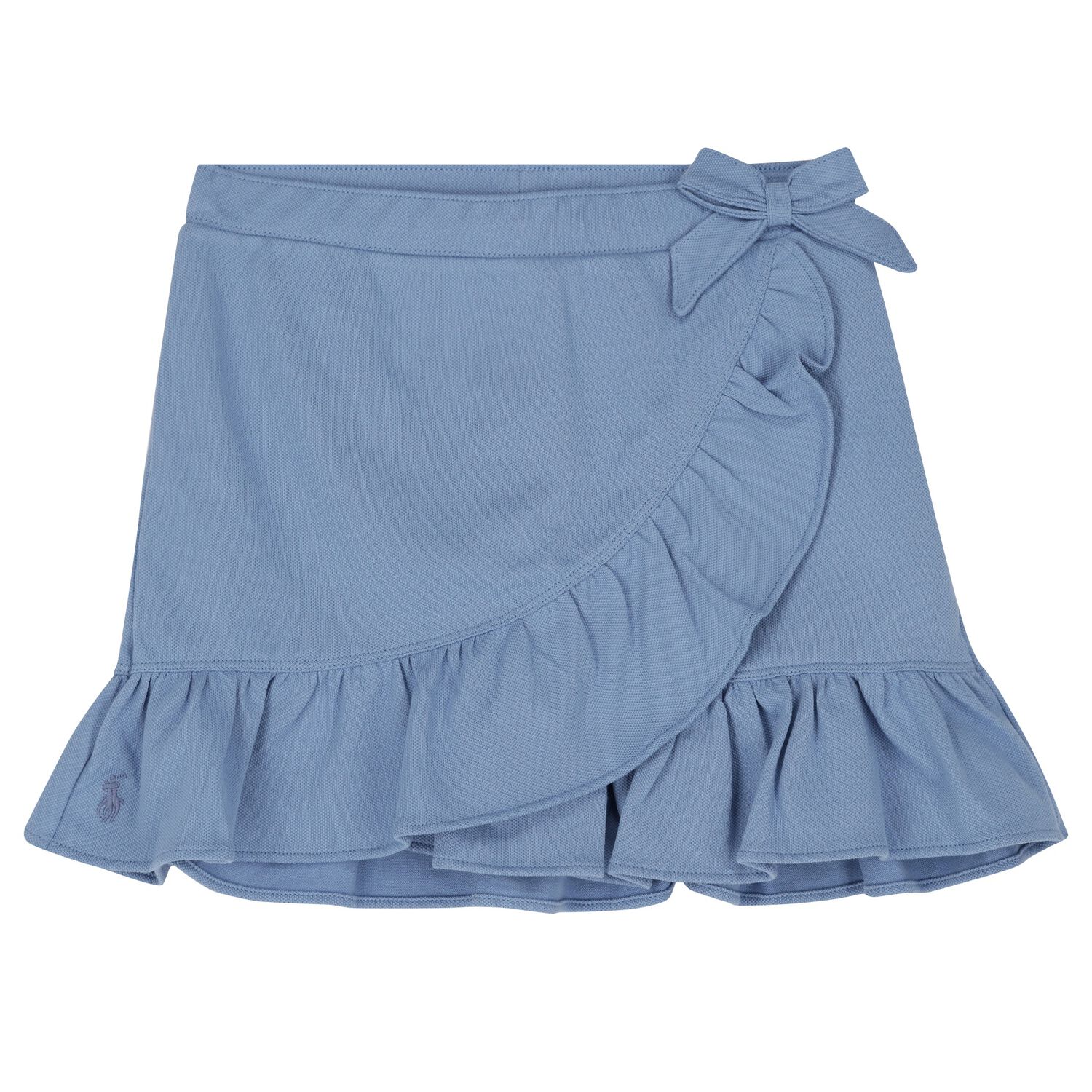 Girls Blue Ruffled Skirt, 1, hi-res image number null