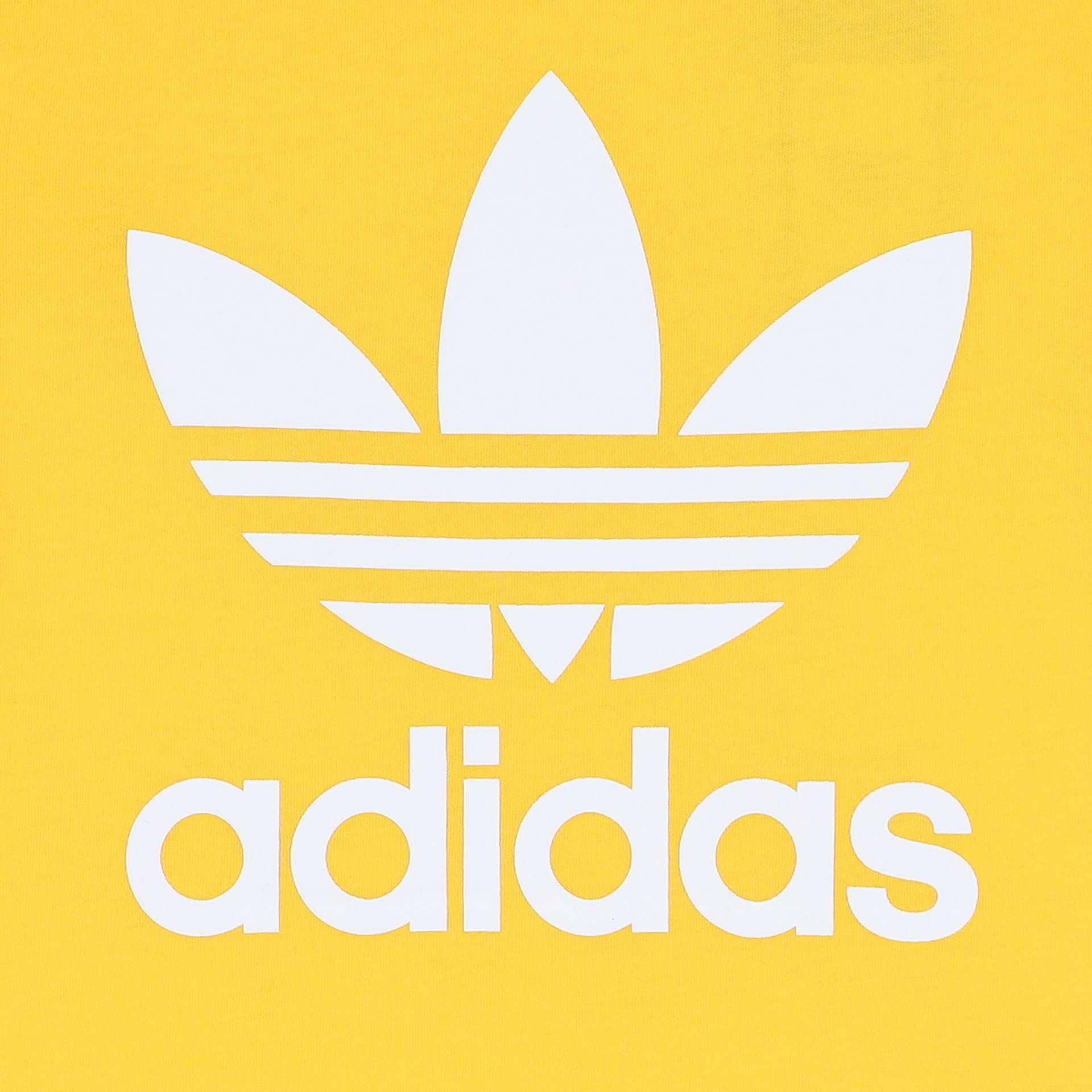 Adidas Kids Yellow Trefoil Logo T Shirt Junior Couture UK