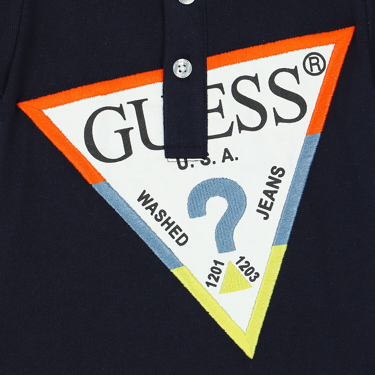 Baby Boys Navy Blue Logo Romper, 1, hi-res