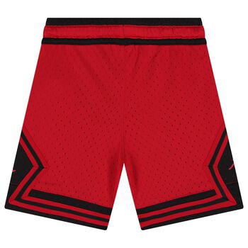 Boys Red & Black Jordan Logo Shorts