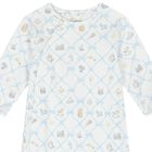 White & Blue Babygrow, 1, hi-res