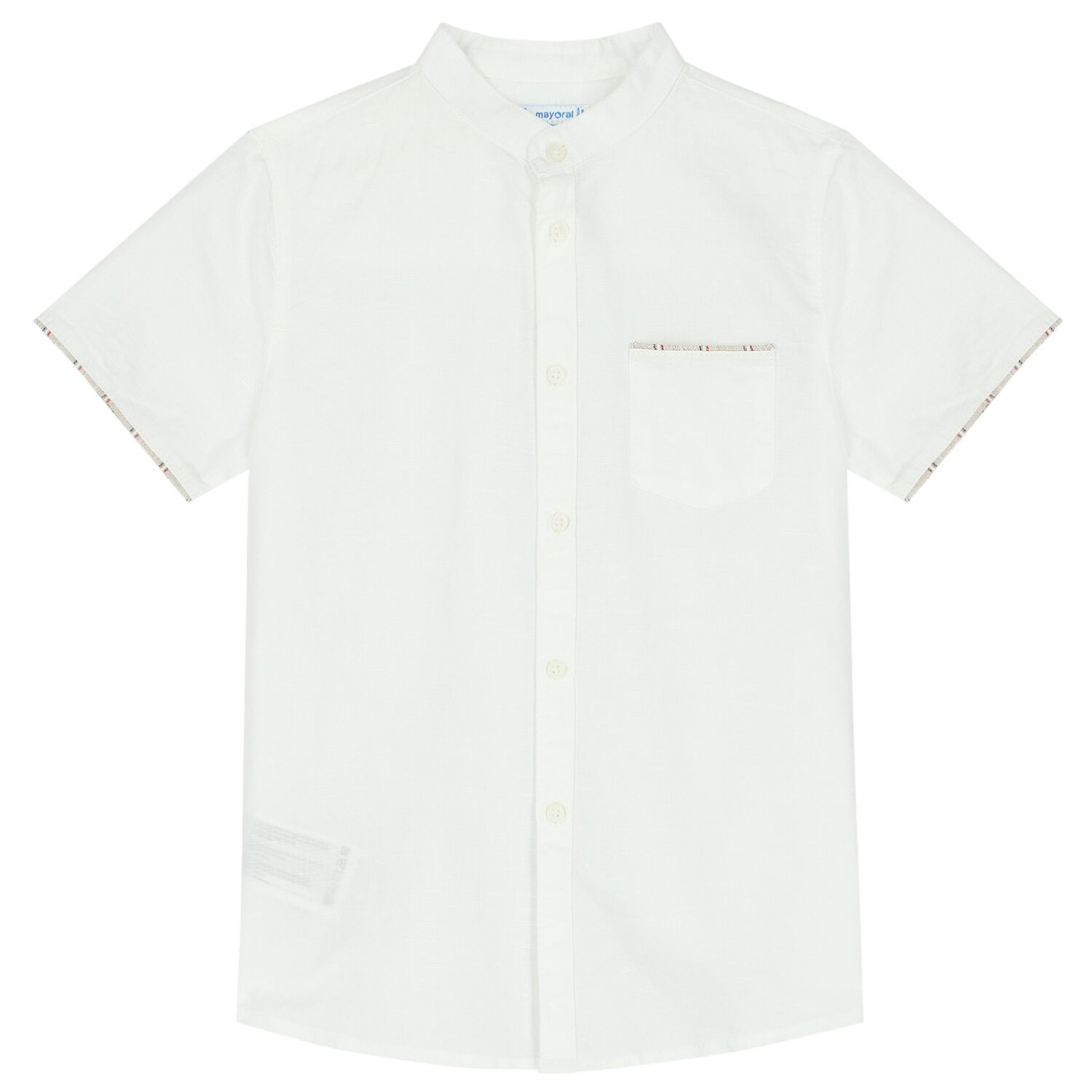 Boys White & Beige Shorts Set, 2, hi-res