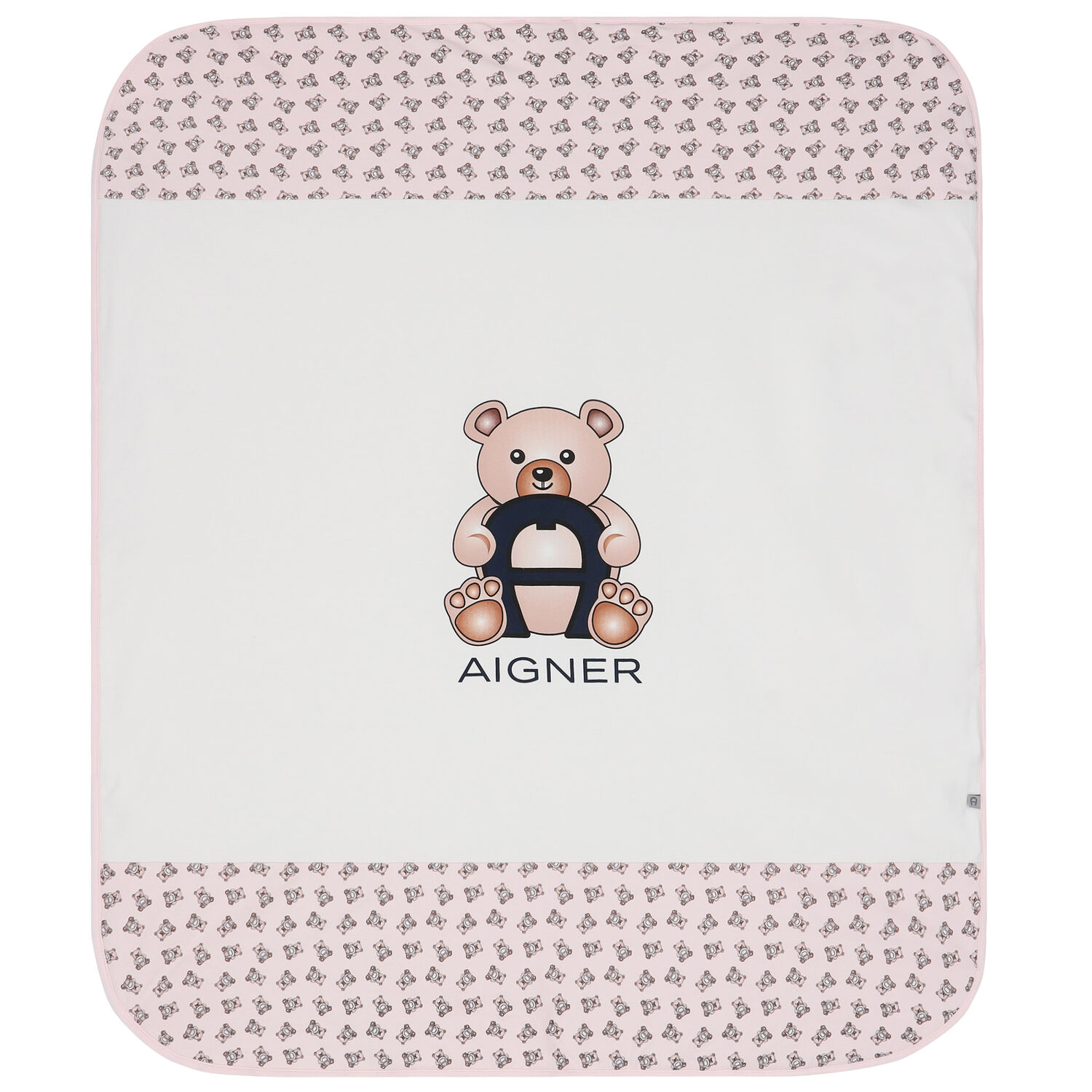 Baby Girls Pink Pima Cotton Logo Blanket, 3, hi-res image number null