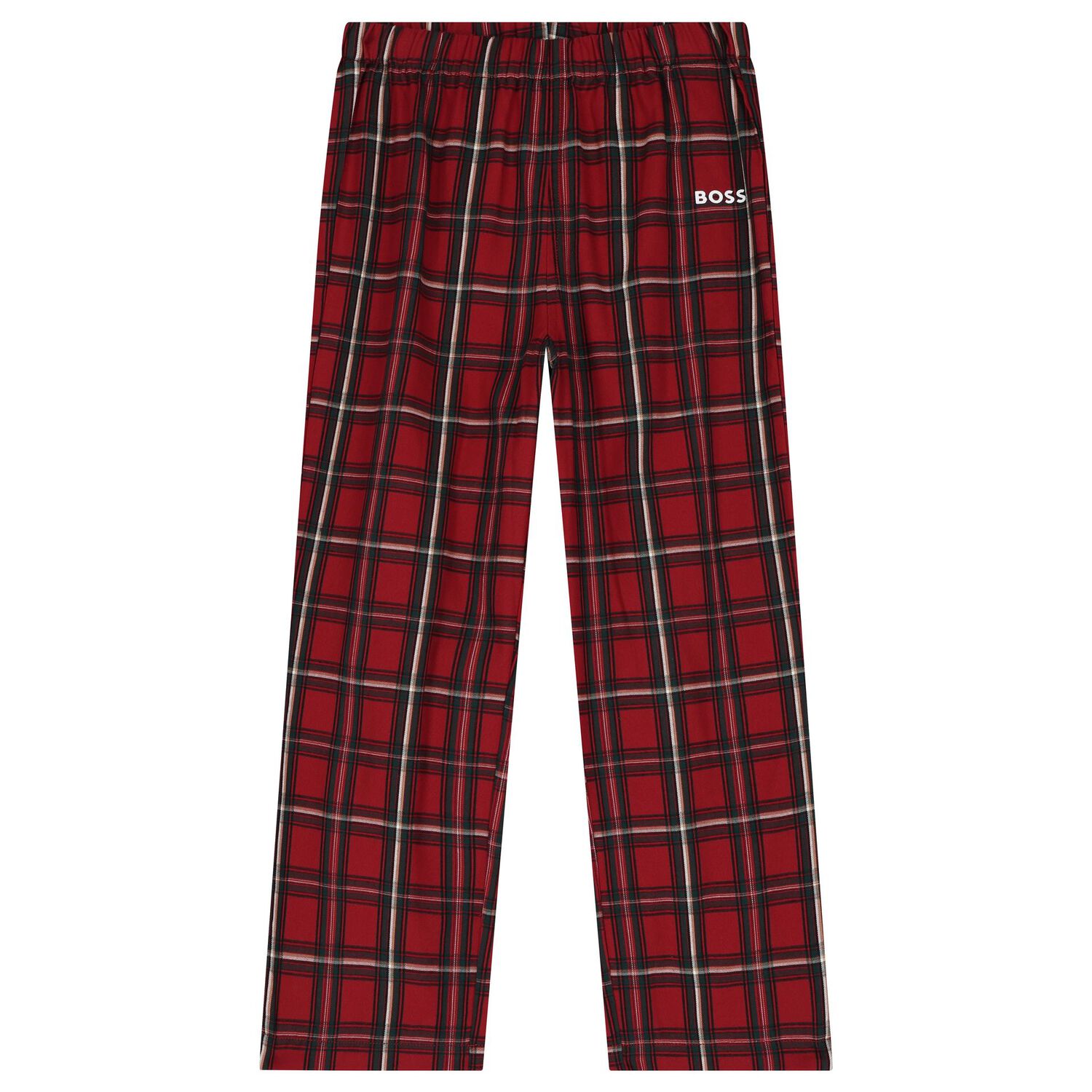Boys Burgundy Logo Pyjamas, 1, hi-res