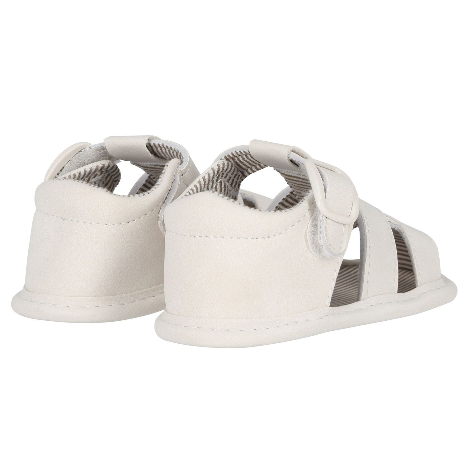 Baby Boys Ivory Sandals, 2, hi-res