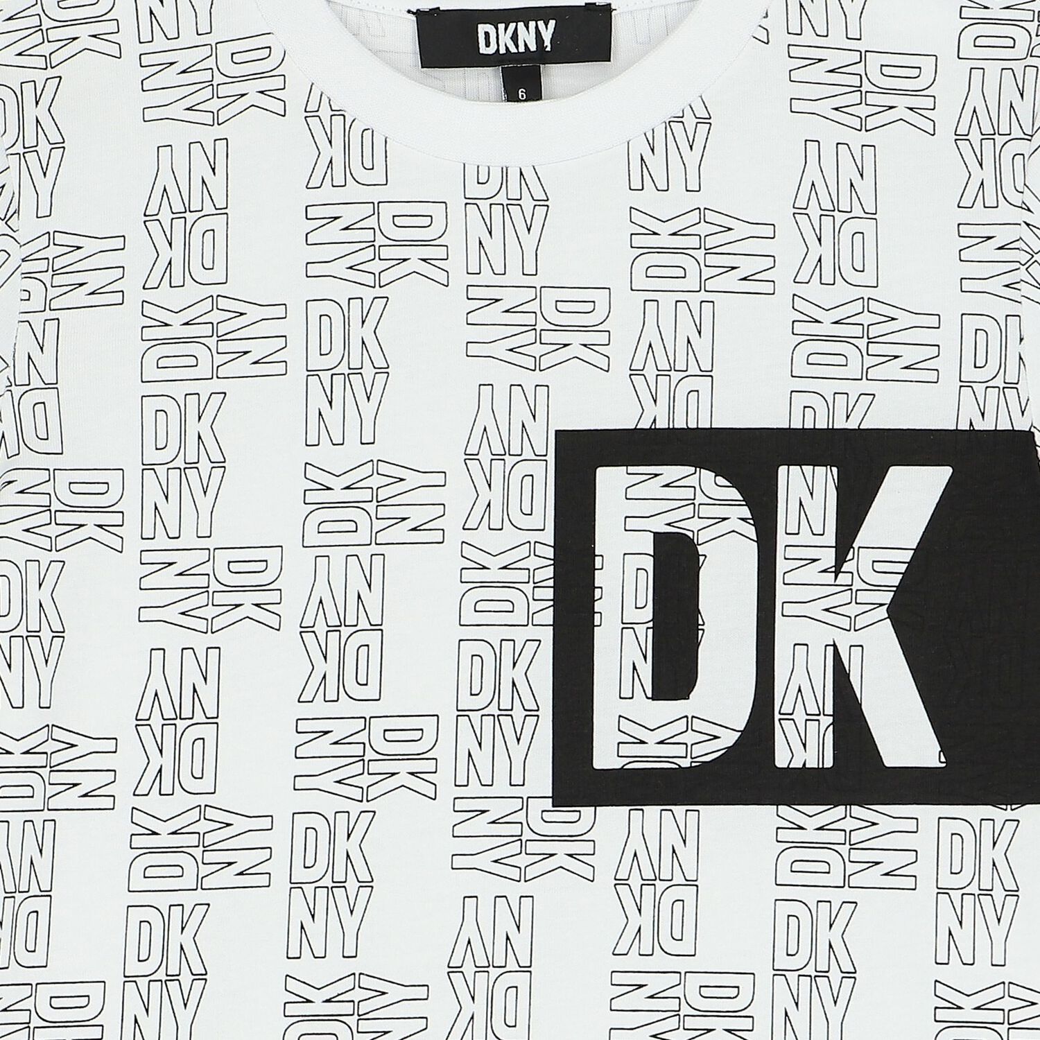 White & Black Logo T-Shirt, 1, hi-res