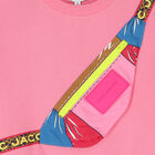 Girls Pink Logo Sweatshirt, 1, hi-res