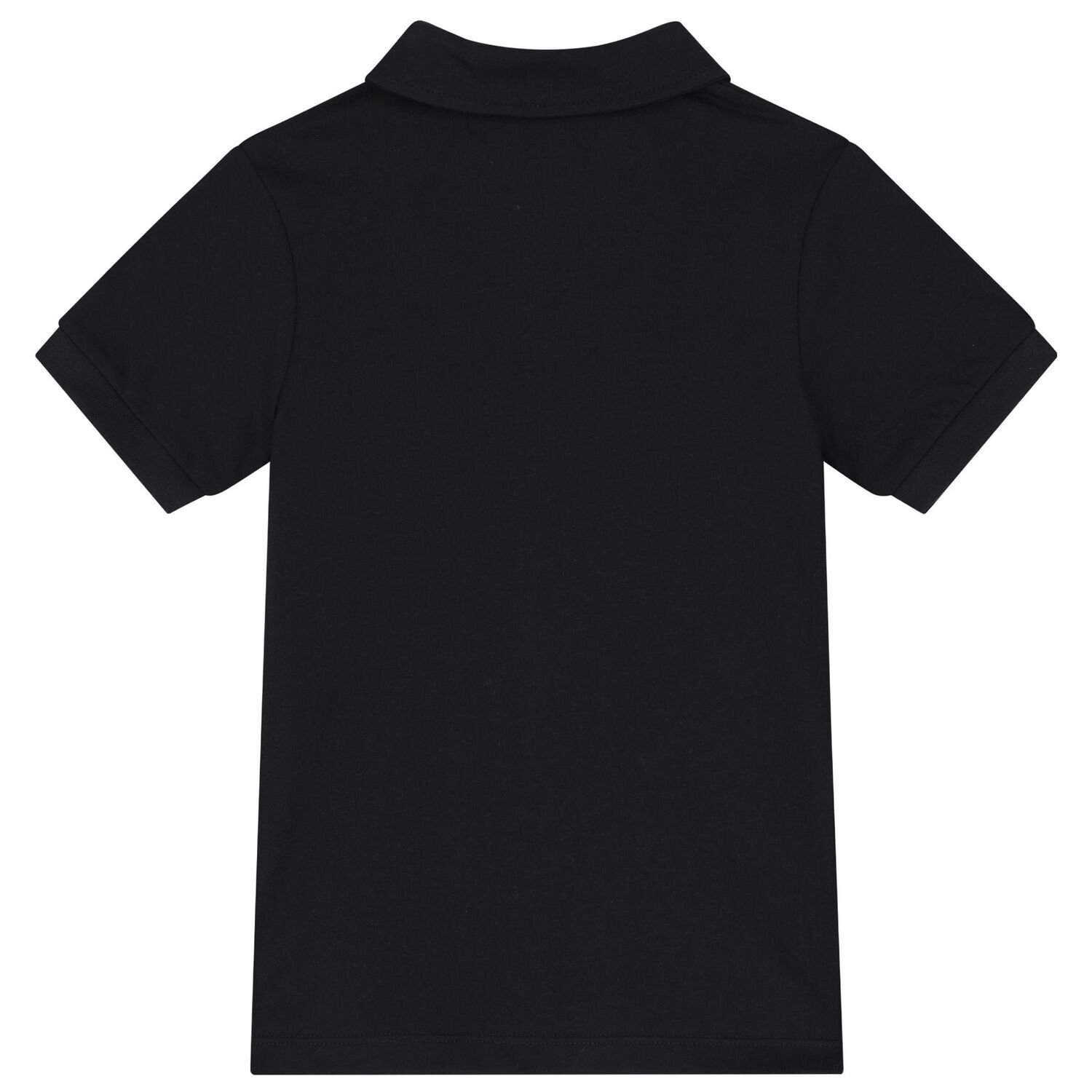 Boys Black Logo Polo Shirt, 1, hi-res