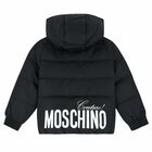 Black Padded Logo Jacket, 1, hi-res
