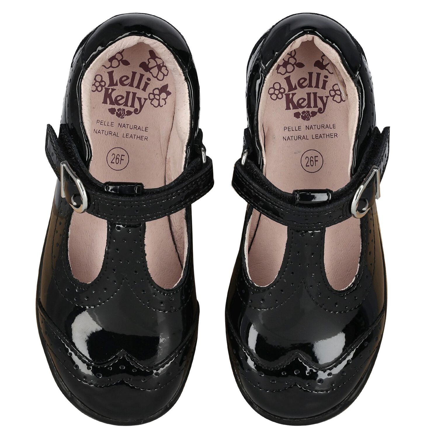 Girls Black Patent Shoes, 1, hi-res