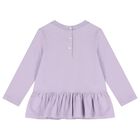 Baby Girls Purple & Ivory Logo Leggings Set, 1, hi-res