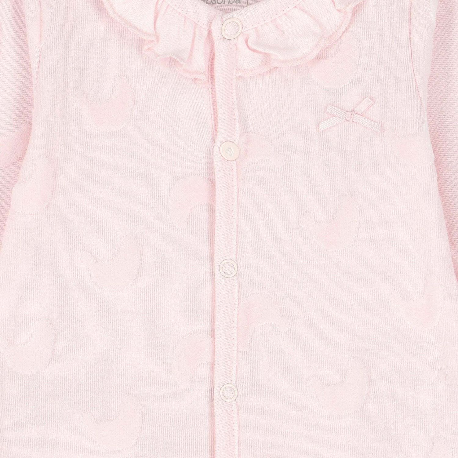 Baby Girls Pink Babygrow, 1, hi-res