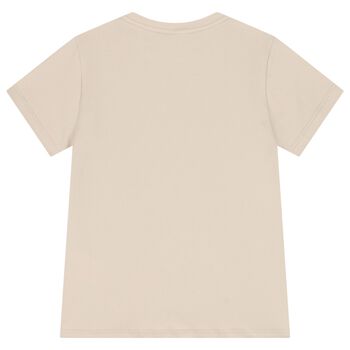 Boys Beige Compass Geo Map T-Shirt