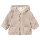 Baby Boys Ivory & Beige Reversible Jacket, 1, hi-res