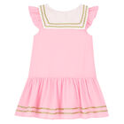 Girls Pink & Gold Dress, 2, hi-res