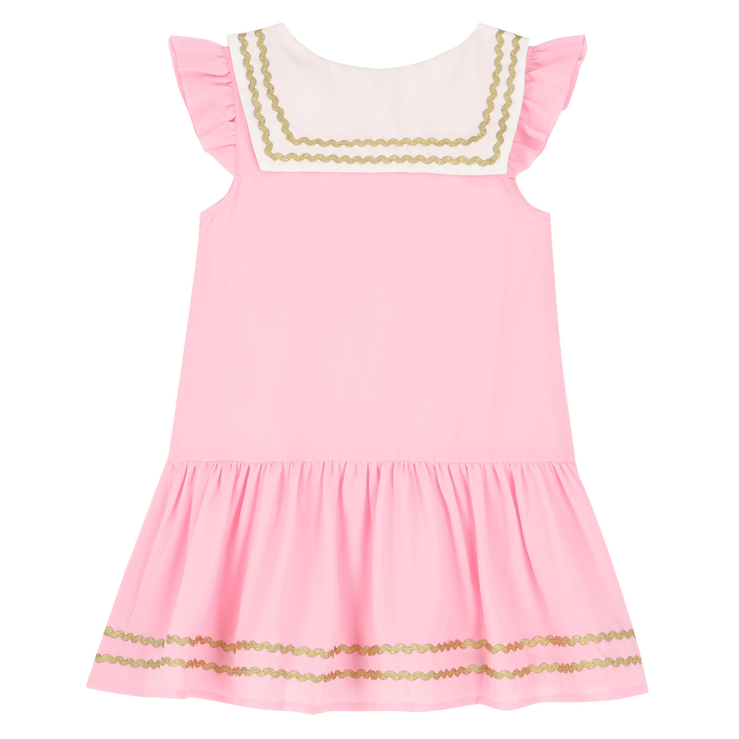Girls Pink & Gold Dress, 2, hi-res image number null