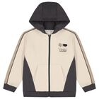 Boys Beige & Grey Tracksuit Set ( 3 Piece ), 1, hi-res