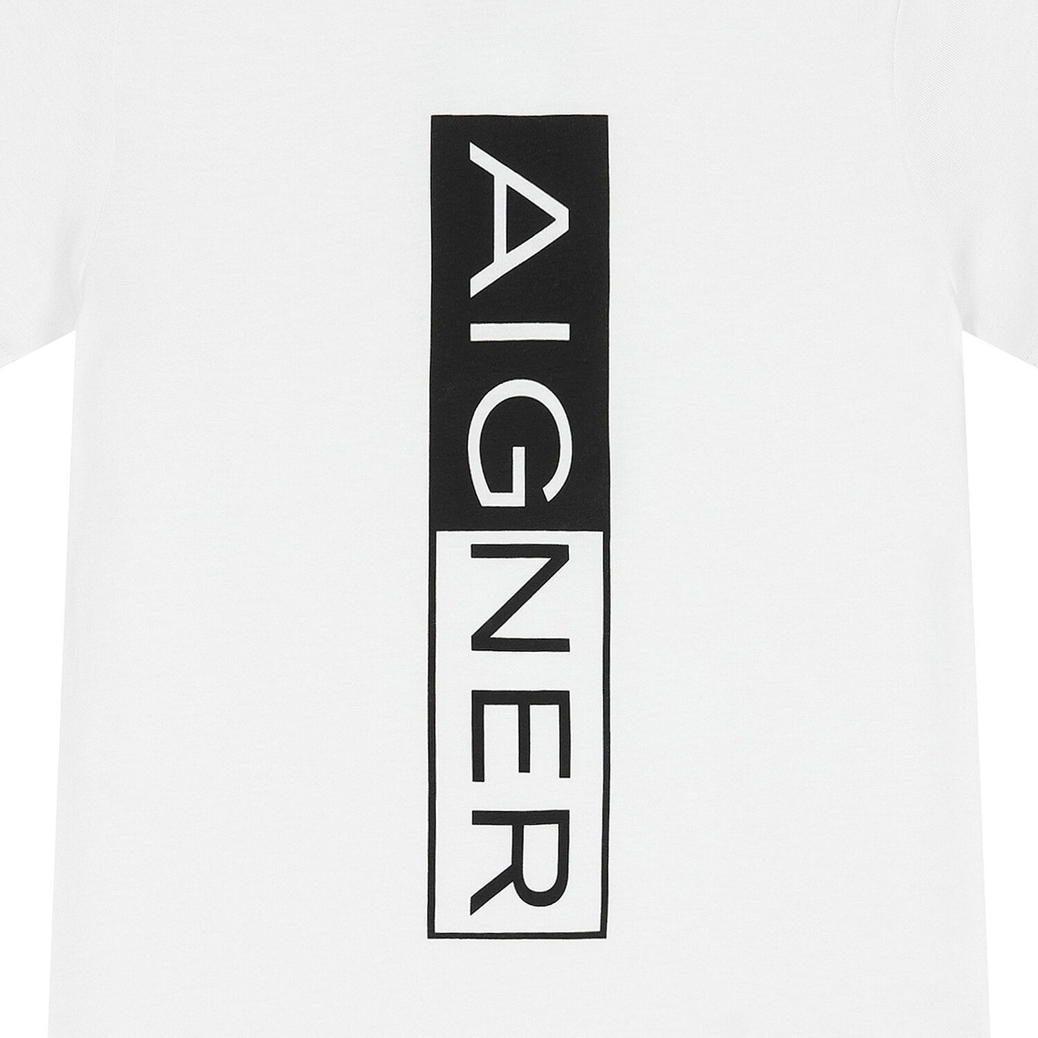 Boys White Logo T-Shirt, 4, hi-res image number null