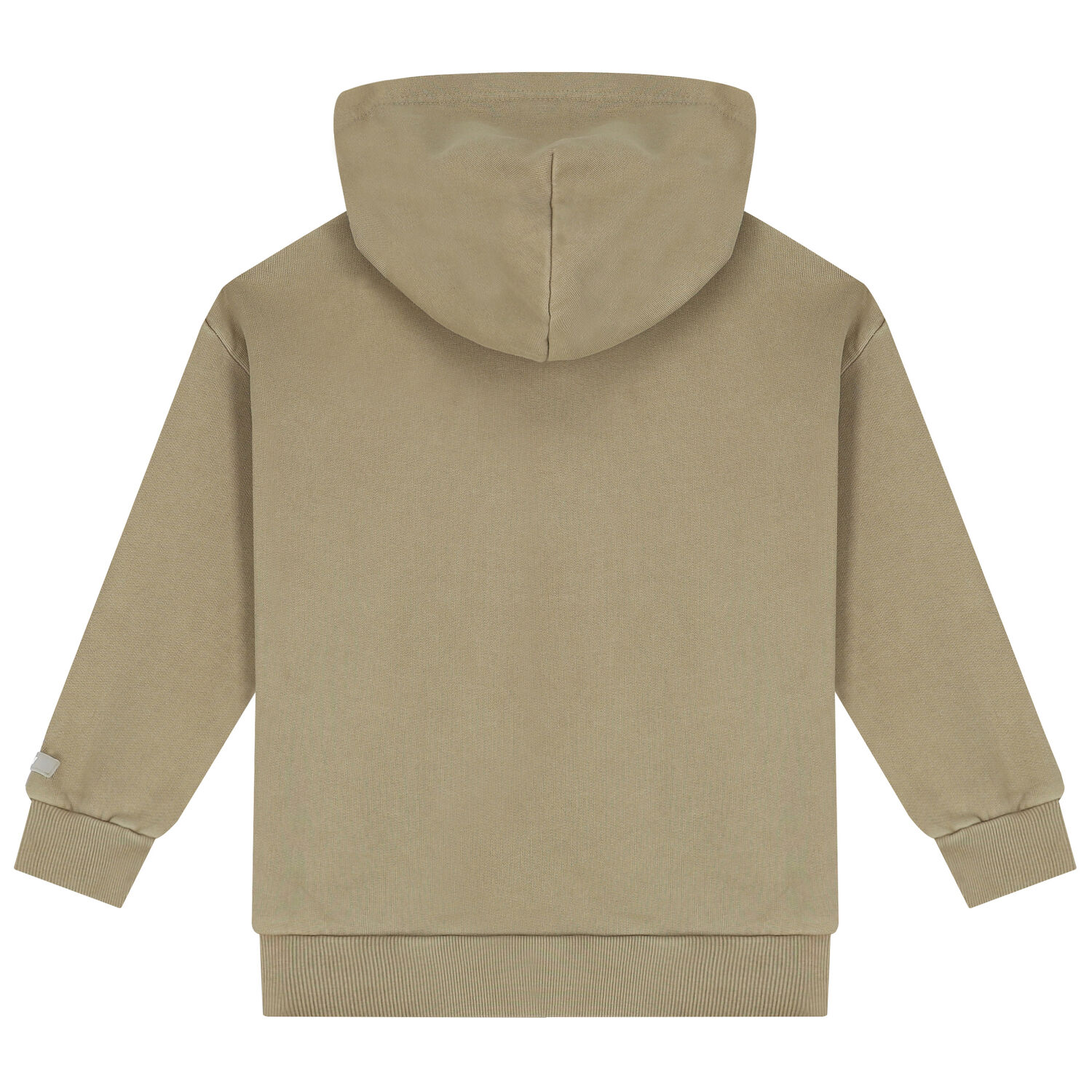 Khaki Green Logo Hooded Top, 1, hi-res