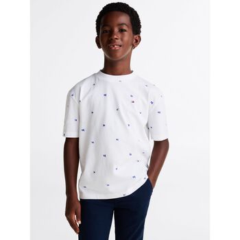 Boys White Logo Flag T-Shirt