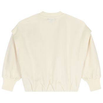 Girls Ivory Logo Sweatshirt