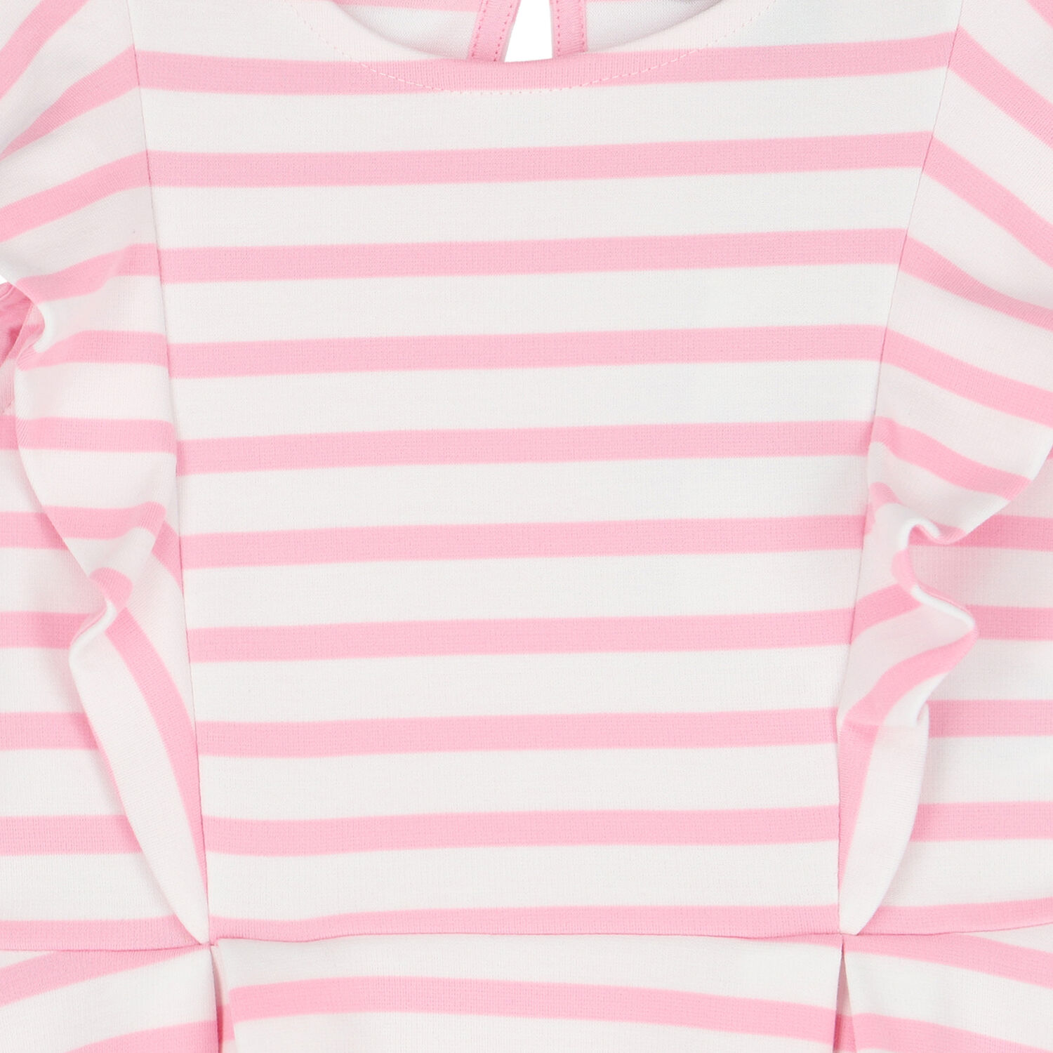 Girls Pink & White Striped Dress, 1, hi-res