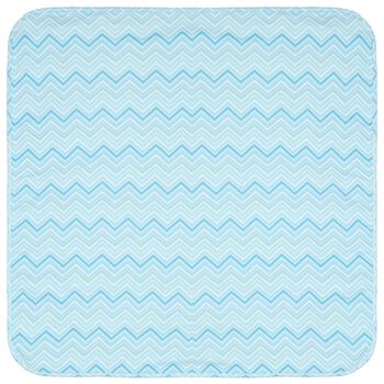 Baby Boys Blue Zig Zag Baby Blanket
