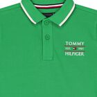 Boys Green Logo Embroidery Polo Shirt, 1, hi-res