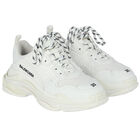 White Triple S Trainers, 1, hi-res