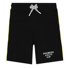 Boys Yellow & Black Logo Short Set, 1, hi-res
