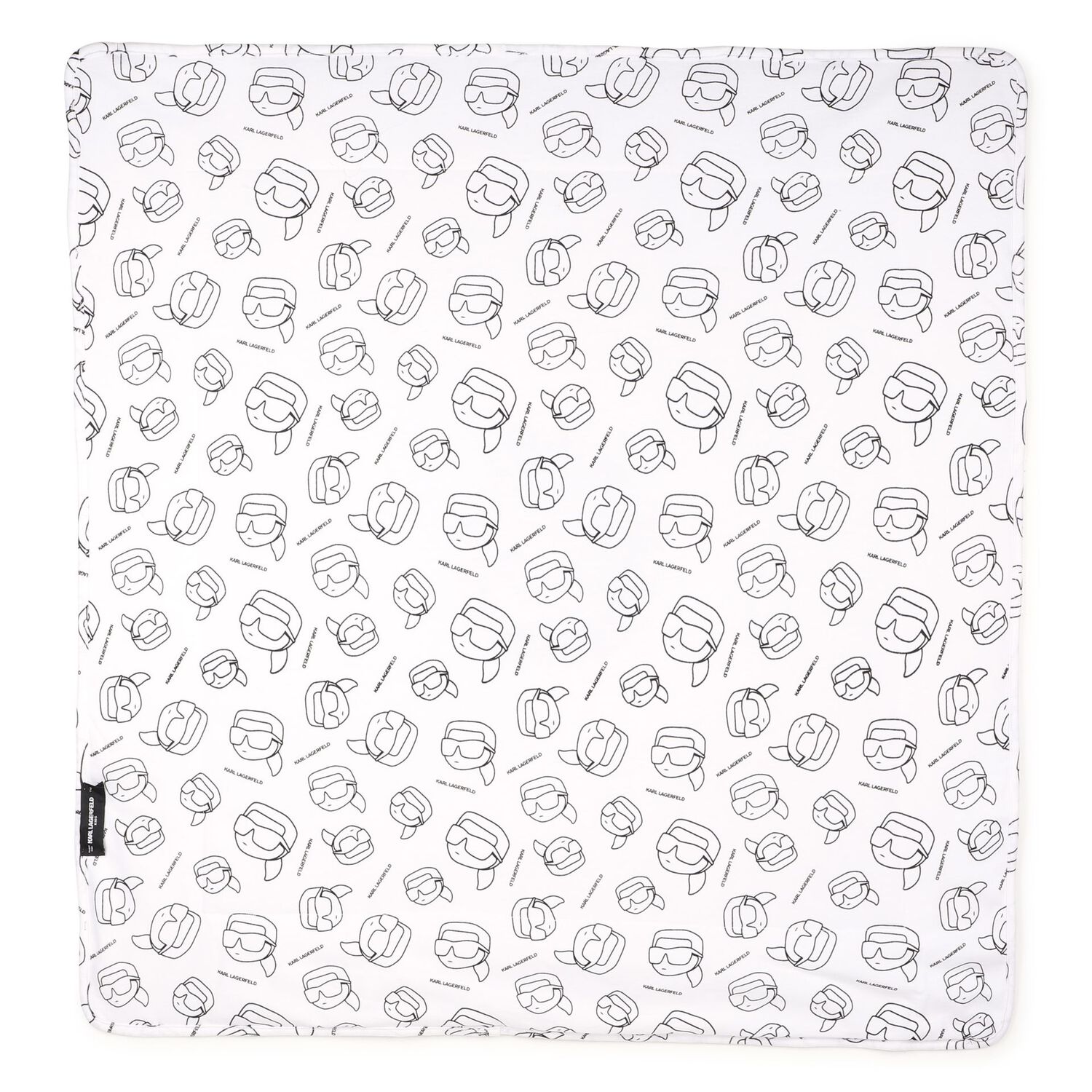 Baby Boys White Ikonik Logo Blanket, 1, hi-res
