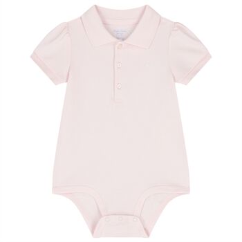 Baby Girls Pink Logo Bodysuit