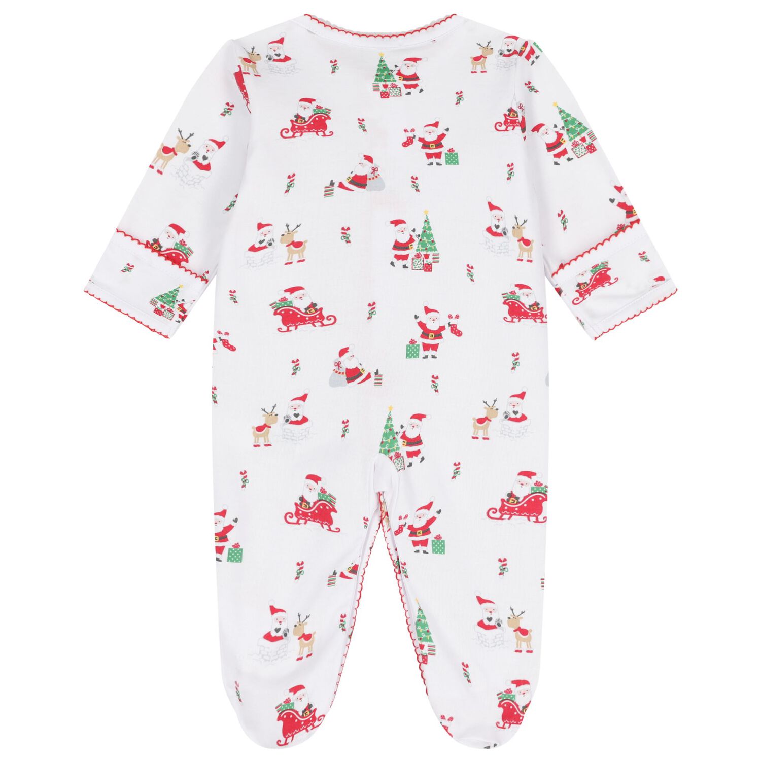 White Christmas Babygrow, 1, hi-res