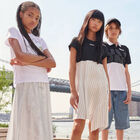 Boys Black & White Logo Polo Shirt, 1, hi-res