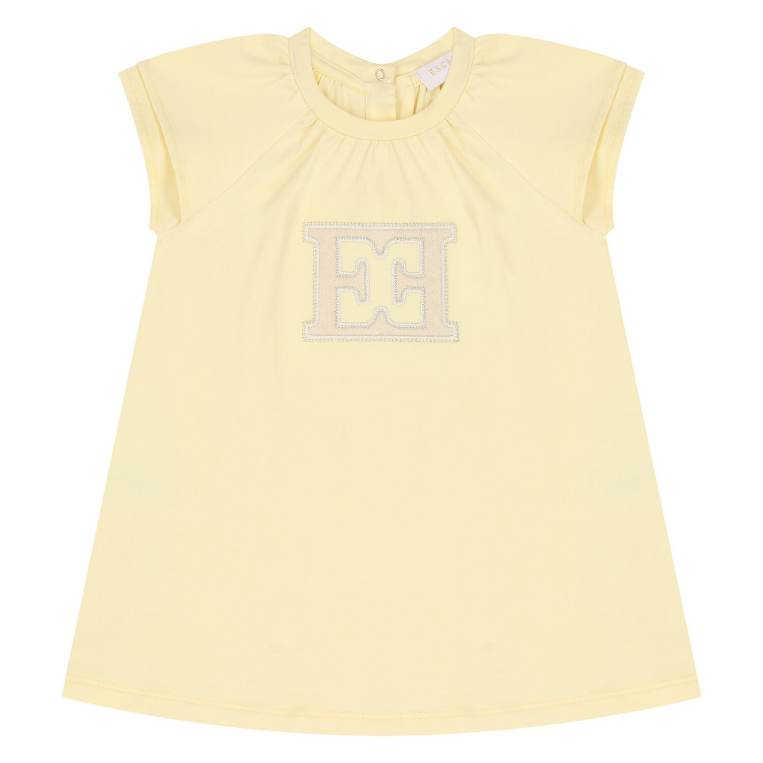 Younger Girls Yellow Logo Dress, 1, hi-res