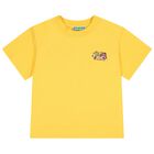 Boys Yellow Tiger & Friend Logo T-Shirt, 1, hi-res