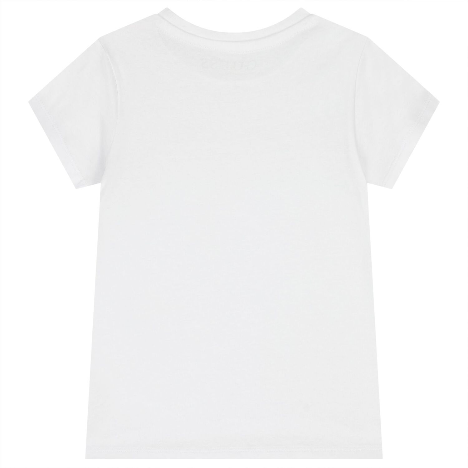 Girls White Glittery Logo T-Shirt, 1, hi-res