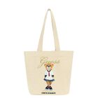 Girls Ivory Teddy Bear Logo Tote Bag, 1, hi-res