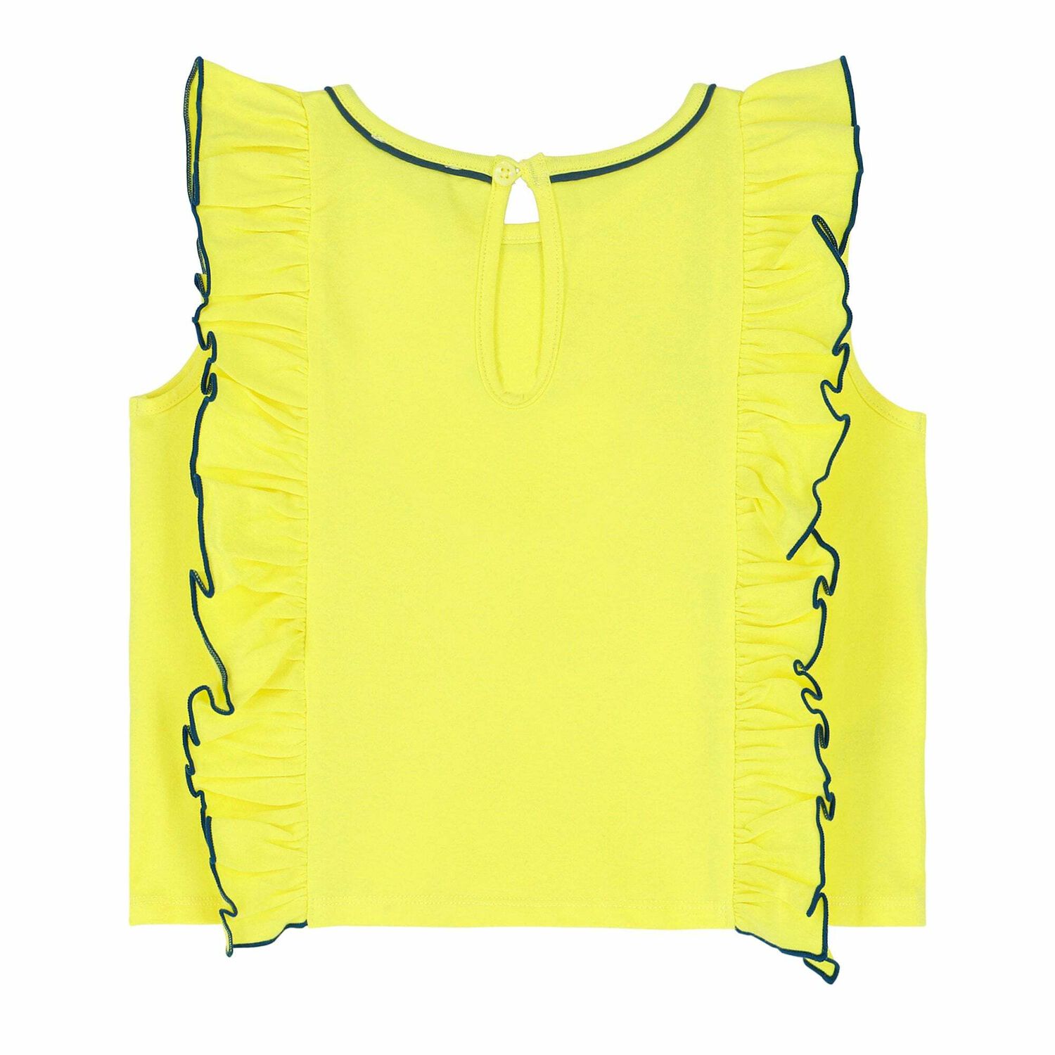 Girls Yellow & Blue Skirt Set, 1, hi-res