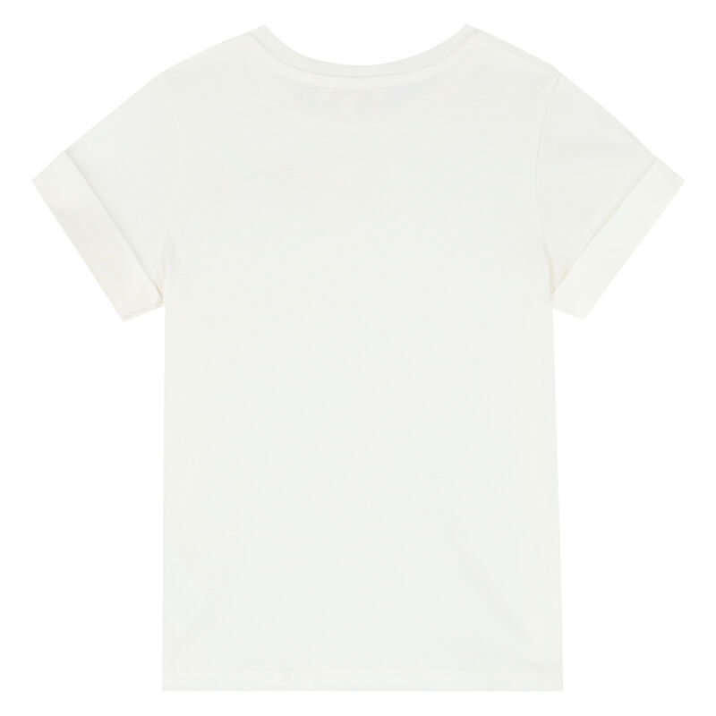 Girls Ivory Mini-Me Logo T-Shirt, 1, hi-res image number null