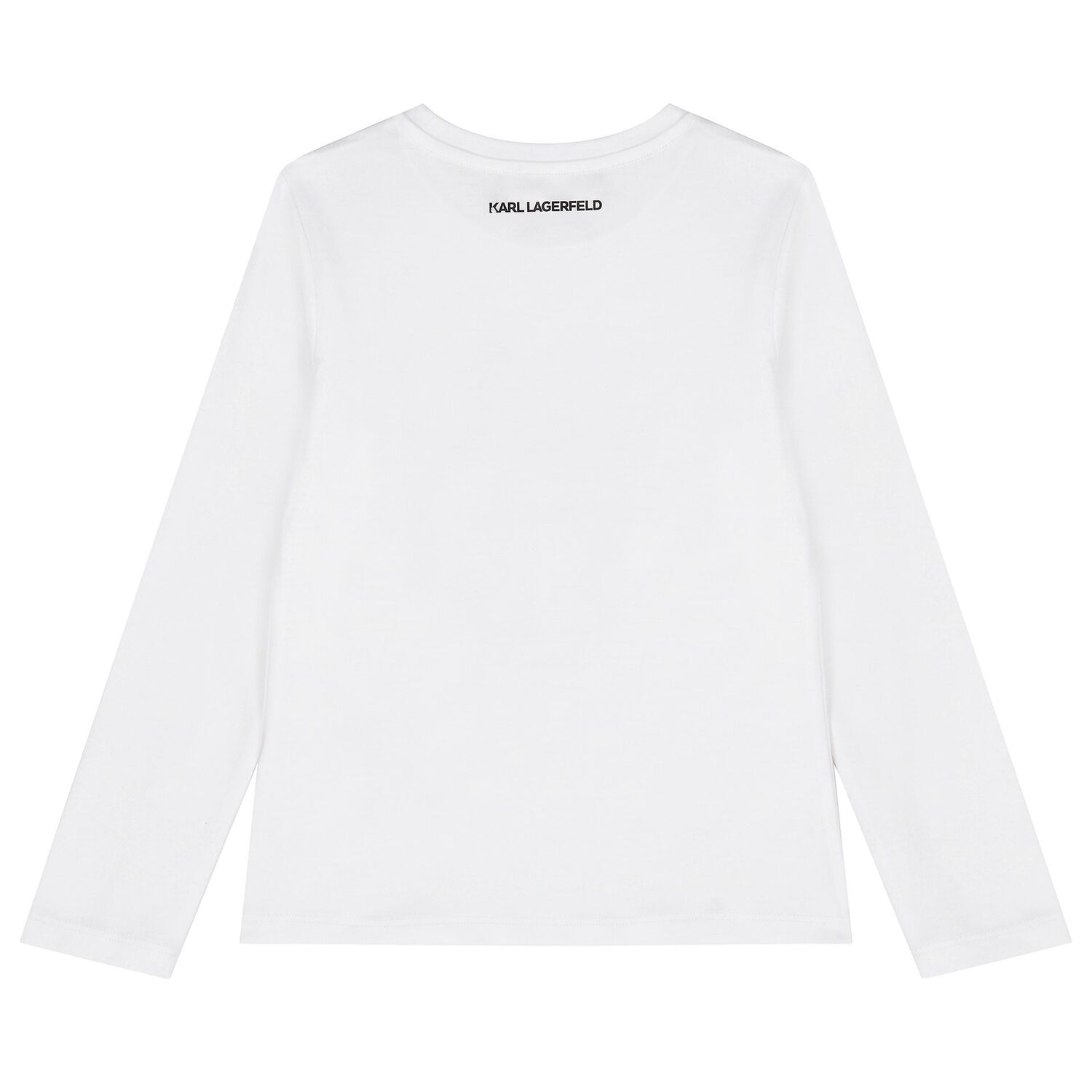 Girls Mini Me White Choupette Long Sleeve Top, 1, hi-res