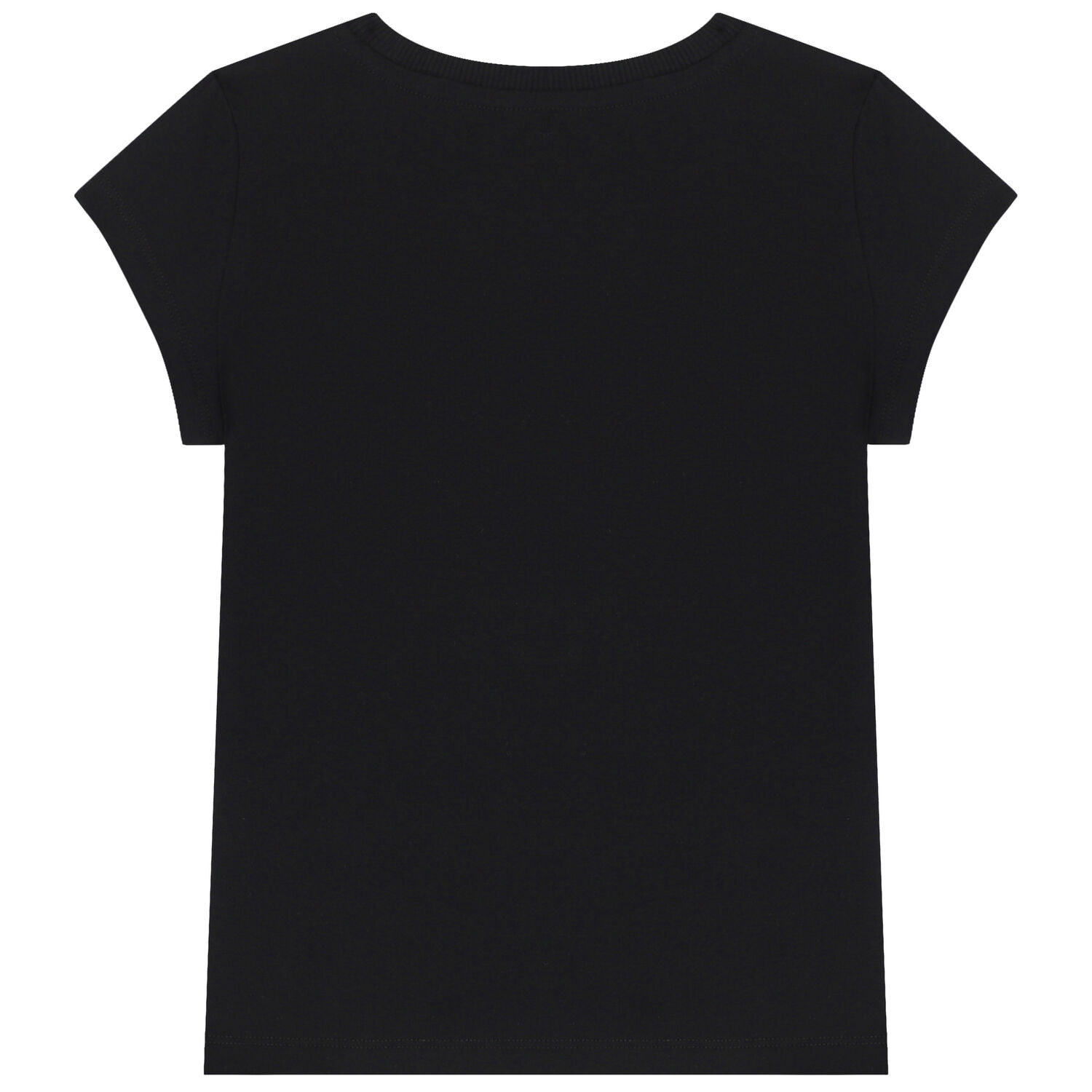 Girls Black Teddy Bear Logo T-Shirt, 1, hi-res image number null