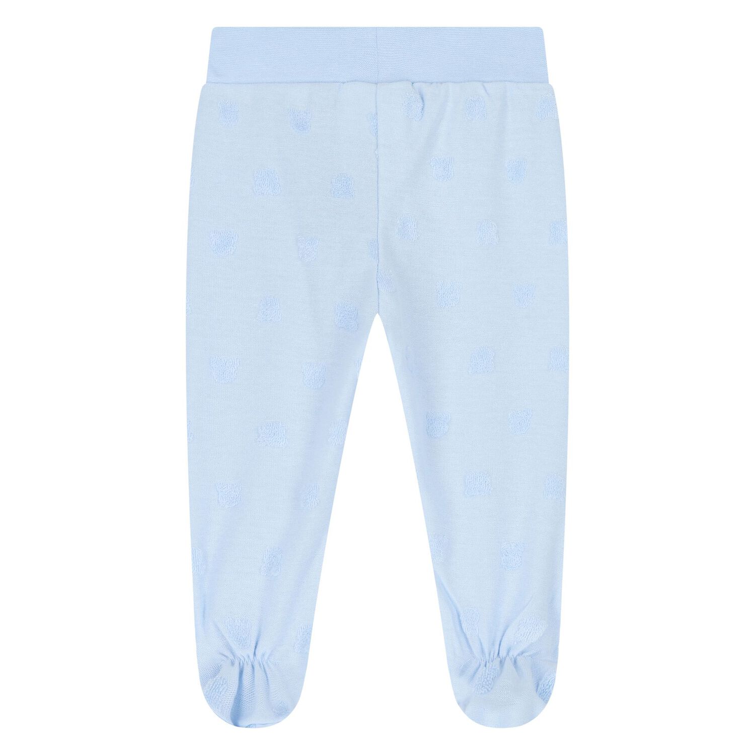 Baby Boys White & Blue Trousers Set, 1, hi-res