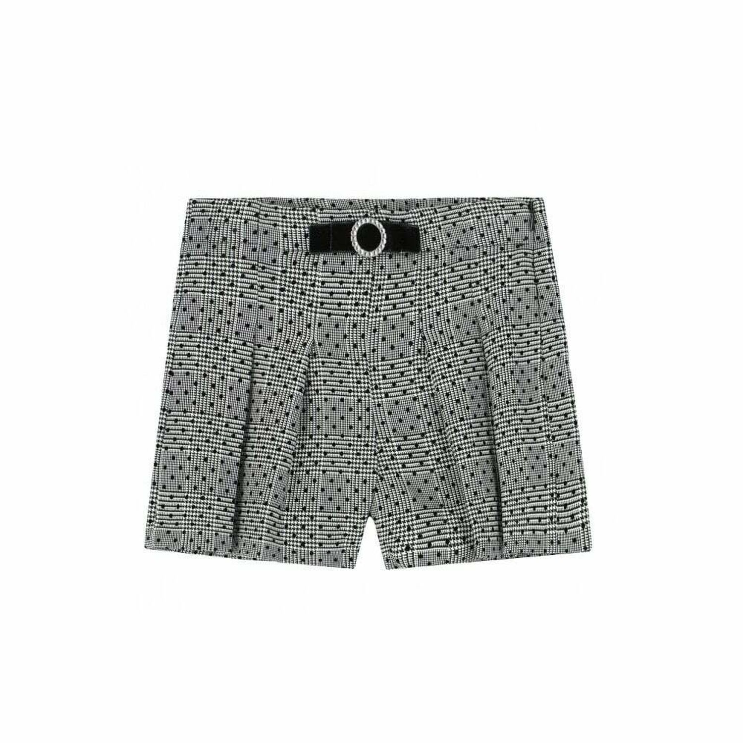 Girls Black & White Shorts, 1, hi-res image number null