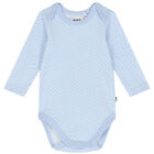 Baby Boys Blue Logo Bodysuits ( 2 Pack ), 1, hi-res