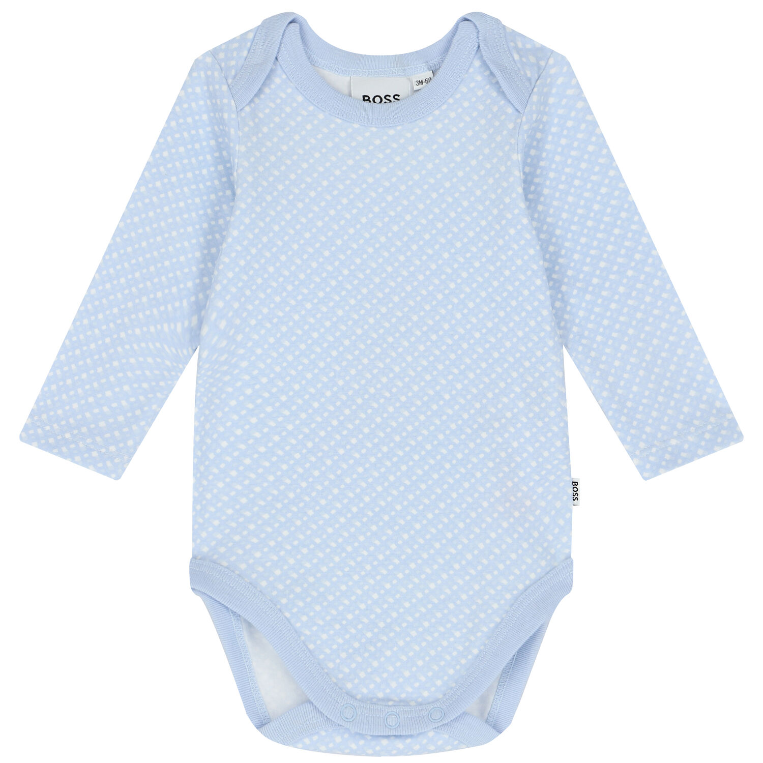 Baby Boys Blue Logo Bodysuits ( 2 Pack ), 1, hi-res image number null